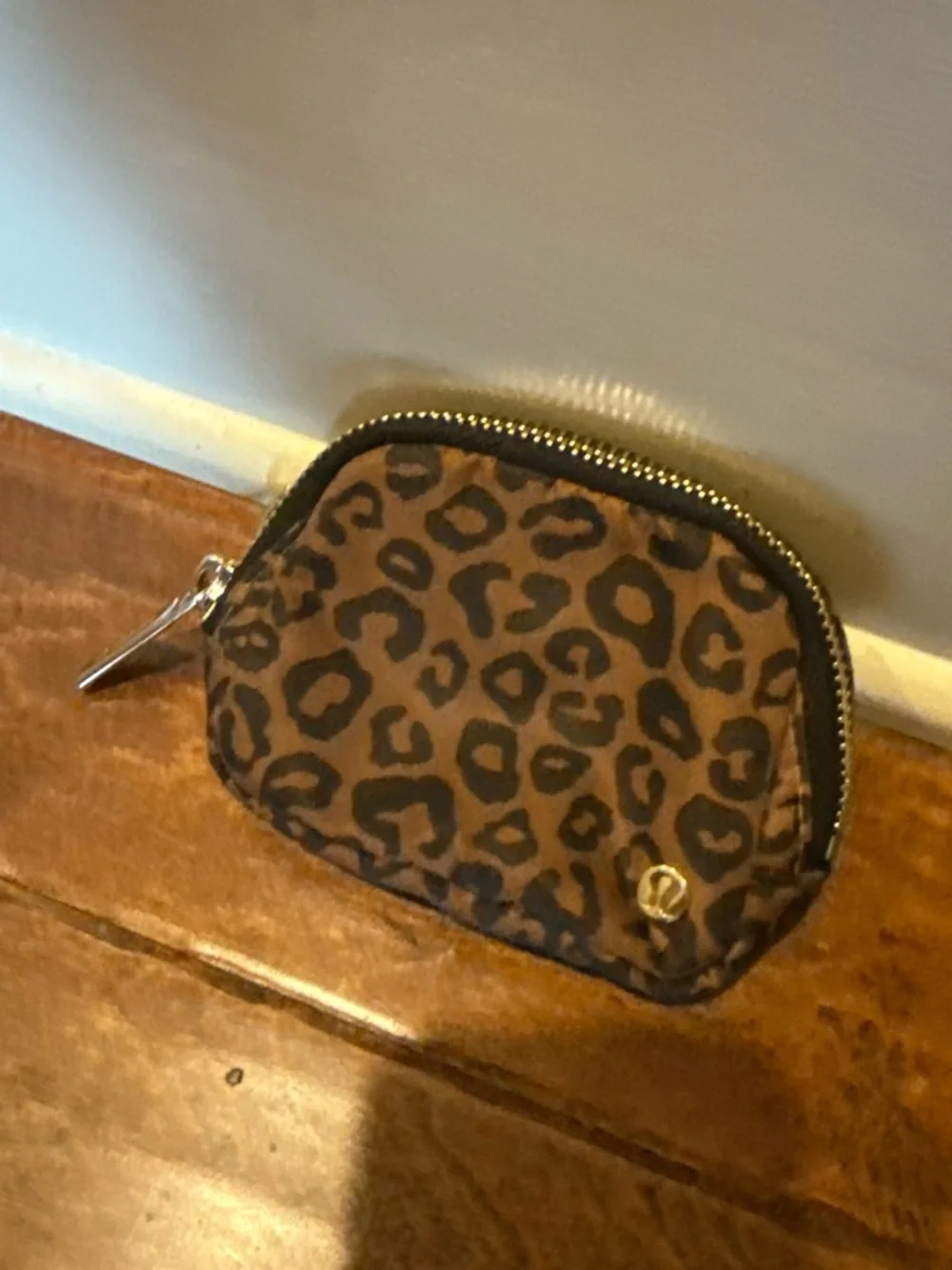 lululemon athletica Leopard Print Mini Coin Pouch - Brown/Black